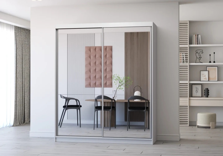 MULTI 20 šatníková skriňa, biela (183 cm)