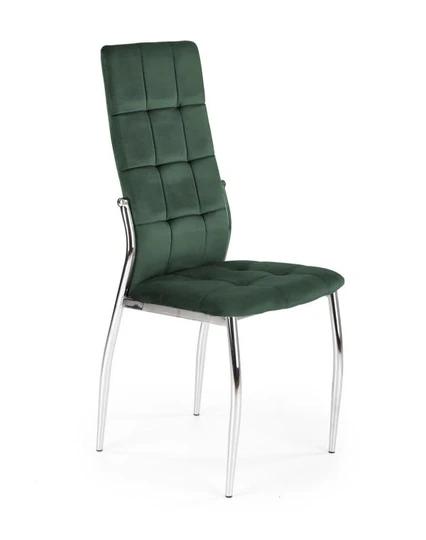 K-416 elegantná čalúnená stolička na kovových nožičkách