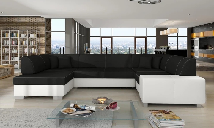 MARTIN moderná sedacia súprava v tvare U s úložným priestorom