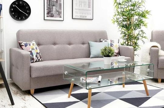 LINEA rozkladacia pohovka s úložným priestorom v škandinávskom štýle