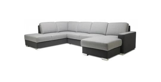 CHANTAL U modulová sedacia súprava do tvaru U s rozkladacou funkciou a úložným priestorom, OL+2F+OSBP