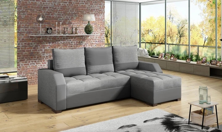 RADÚZA malá rozkladacia rohová sedačka s úložným priestorom