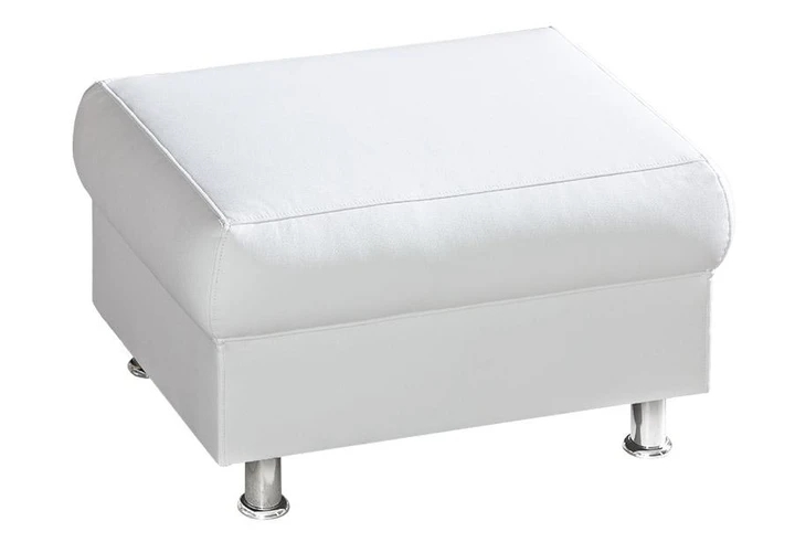 PERLA luxusný taburet, pravá koža