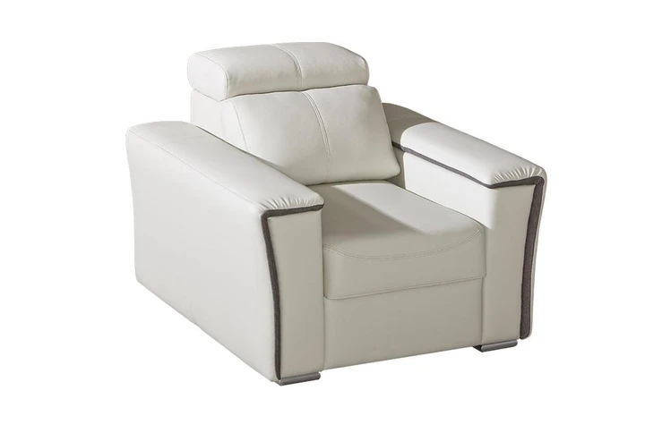 DELTA moderné kreslo s polohovacou opierkou, pravá koža