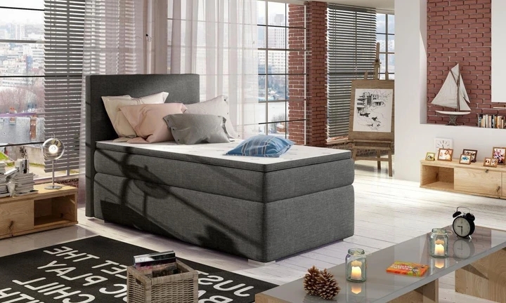 AMADEO boxspring posteľ 90x200 s úložným priestorom