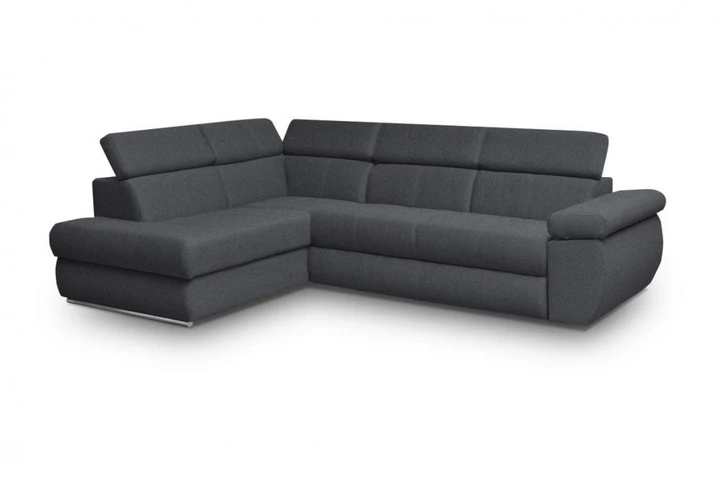 FABIOLA II rozkladacia rohová sedačka s nastaviteľnými opierkami hlavy a lakťov