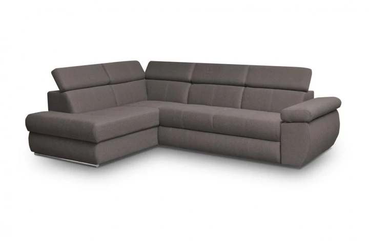 FABIOLA II rozkladacia rohová sedačka s nastaviteľnými opierkami hlavy a lakťov