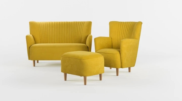 PICCOLO dizajnová sedacia súprava 3+1+taburet