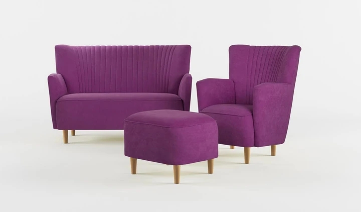 PICCOLO dizajnová sedacia súprava 3+1+taburet