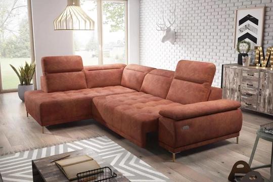 DIEGO rohová sedacia súprava s nastaviteľnou hĺbkou sedenia