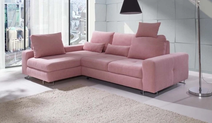 DORY dizajnová rohová sedačka s vankúšikmi