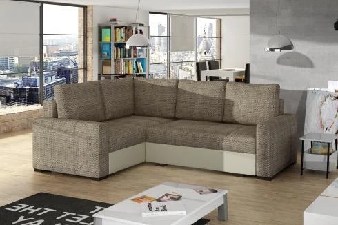 NELLA moderná rozkladacia sedacia súprava s úložným priestorom