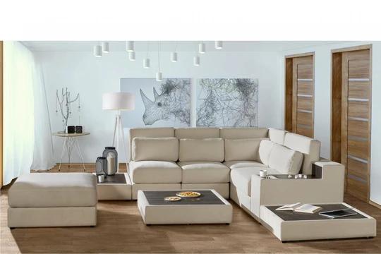 RHINO L moderné sedačka s knižnicou, možnosť zostavenia na mieru