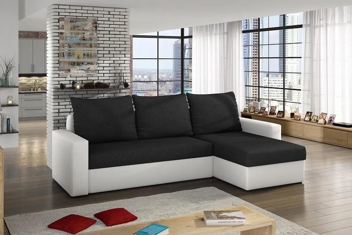 CORNELL rozkladacia rohová sedacia súprava s úložným priestorom
