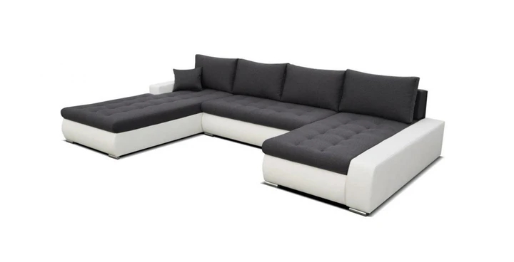 BARCELONA U veľká rozkladacia sedacia súprava v tvare U s úložným priestorom