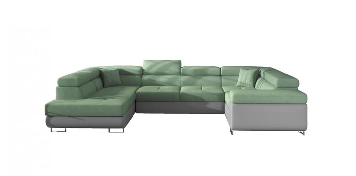 ROOSEVELT U moderná rozkladacia sedačka v tvare U s polohovacími opierkami