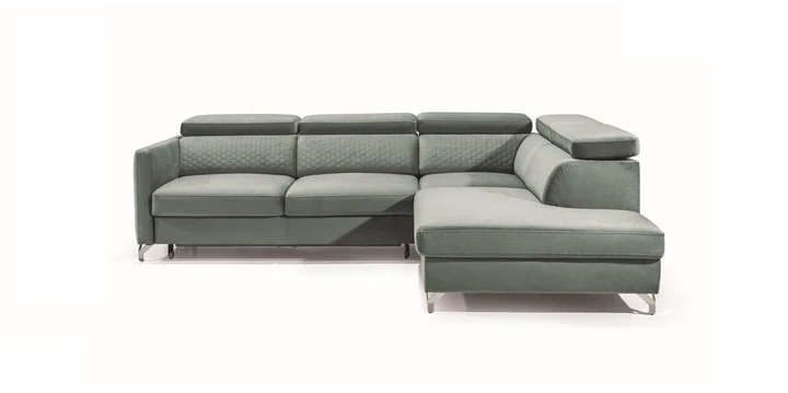 MAROZZO elegantná rozkladacia rohová sedačka s polohovacími opierkami