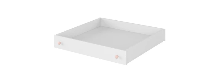 LUNA LN-08 bielo-ružová detská posteľ s matracom