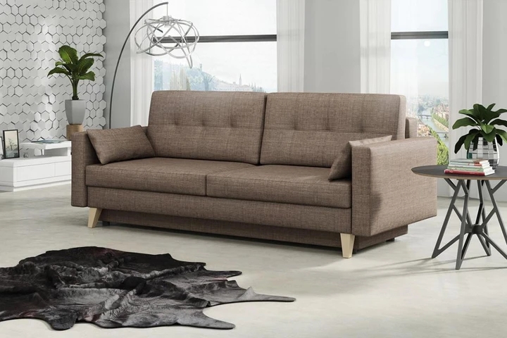 VINNIE škandinávska pohovka s rozkladacou funkciou a úložným priestorom