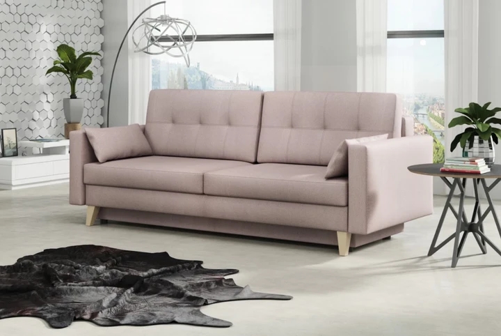 VINNIE škandinávska pohovka s rozkladacou funkciou a úložným priestorom