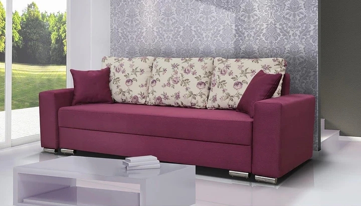 FLORIANA rozkladacia pohovka s úložným priestorom, kvetinový vzor