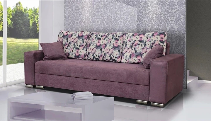 FLORIANA rozkladacia pohovka s úložným priestorom, kvetinový vzor