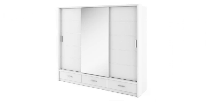 ARTI AR-01 veľká šatníková skriňa 250 s LED osvetlením | 2 dekory