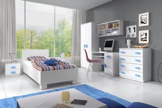 MIKI III detská zostava, biely korpus