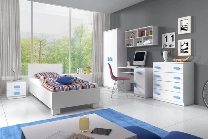 MIKI III detská zostava, biely korpus