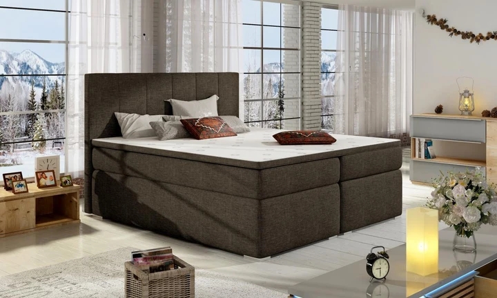BOLERO 160x200 boxspring posteľ s úložným priestorom