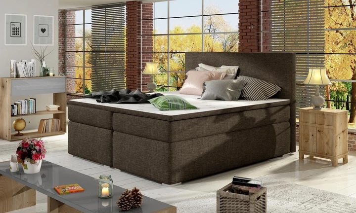 DIVALO 180x200 boxspring posteľ s úložným priestorom