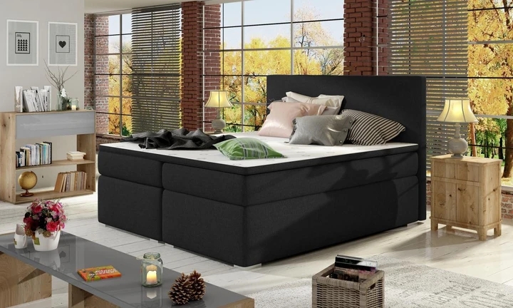 DIVALO 180x200 boxspring posteľ s úložným priestorom
