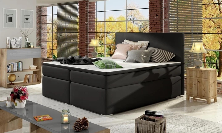 DIVALO 180x200 boxspring posteľ s úložným priestorom
