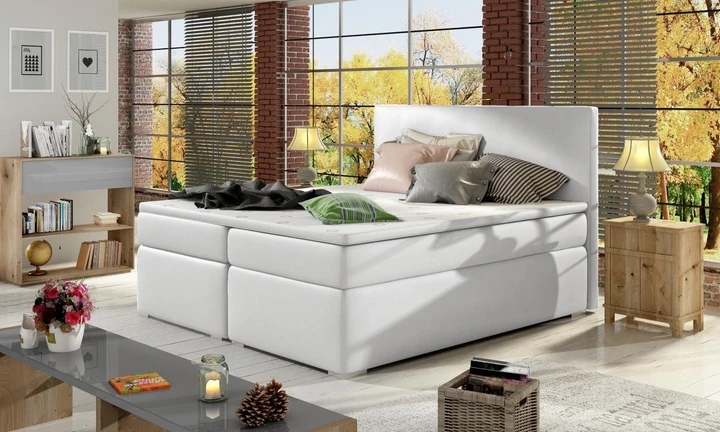 DIVALO 180x200 boxspring posteľ s úložným priestorom