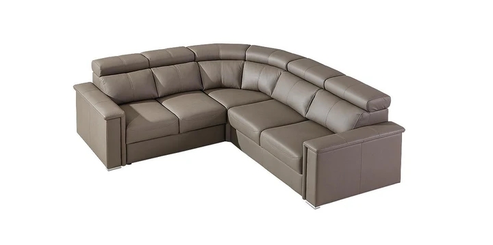 DELTA 3 rohová sedačka s nastaviteľnými opierkami, pravá koža