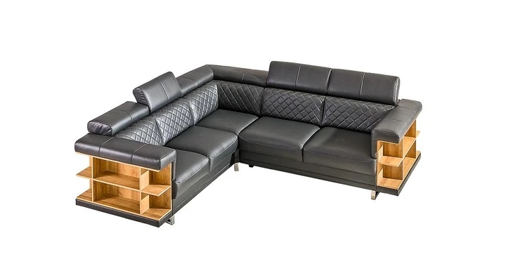 NOX sedacia súprava s polohovacími opierkami a drevenými policami