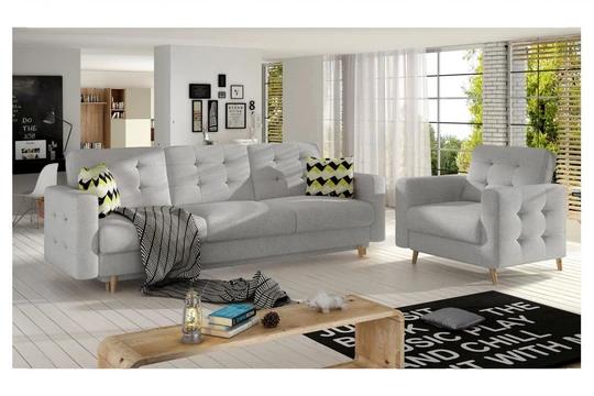 DARCY sedacia súprava v škandinávskom dizajne 3 + 1