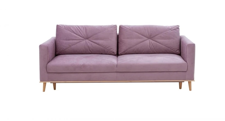 NADIA rozkladacia pohovka s dreveným rámovaním