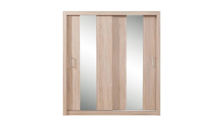 DUNCAN 2 šatníková skriňa so zrkadlom a posuvnými dverami | 2 dekory