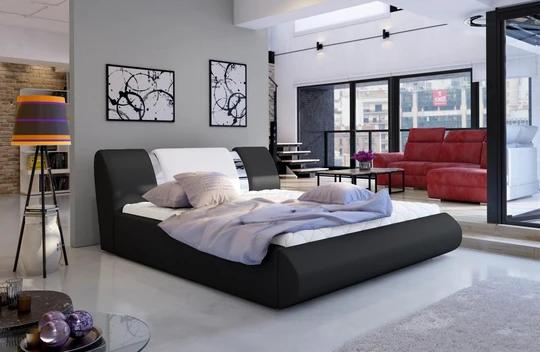 BLUES čalúnená manželská posteľ 140x200 cm