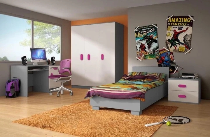 MIKI V detská zostava, sivý korpus