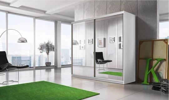 MULTI 20 šatníková skriňa, biela (203 cm)