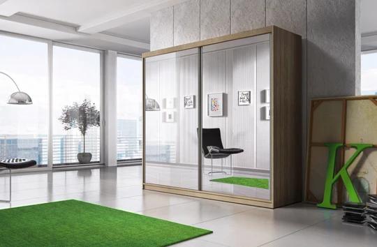 MULTI 20 šatníková skriňa, biela (203 cm)