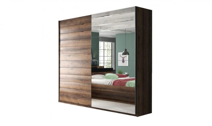 ZUZANA 2 SKRIŇA 180CM, dekor dub monastery/čierny mat