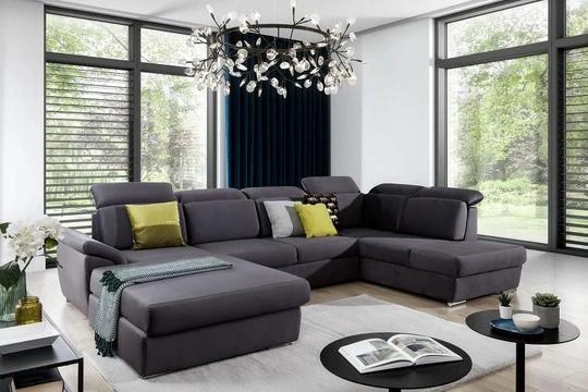 VALERY moderná rozkladacia sedacia súprava v tvare U