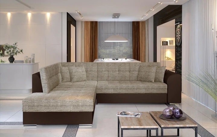 KINGSTON rozkladacia rohová sedacia súprava