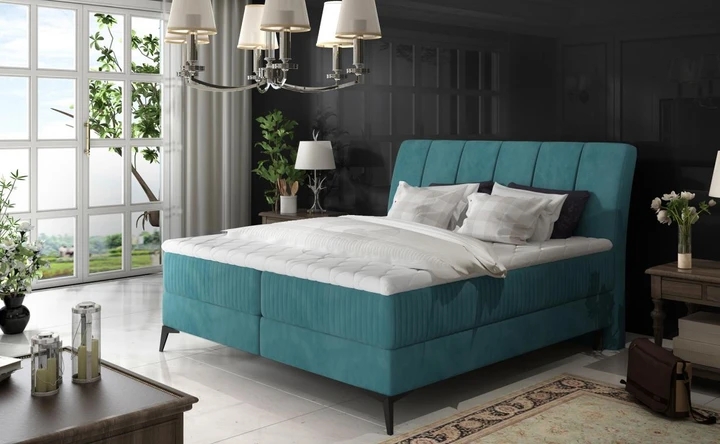 MARILYN 140x200 elegantná boxspring posteľ s úložným priestorom