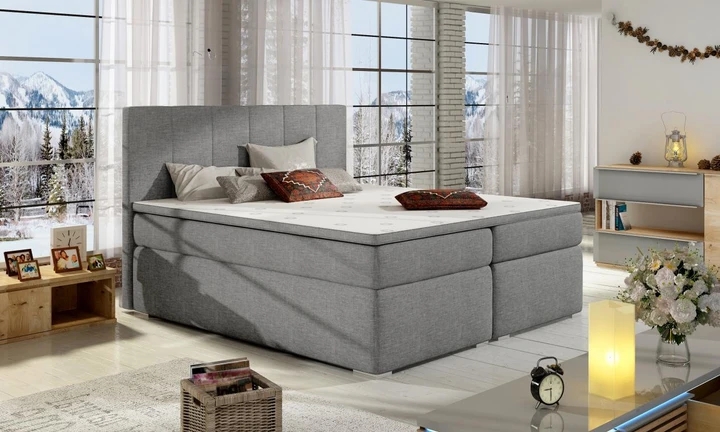 BOLERO 140x200 boxspring posteľ s úložným priestorom