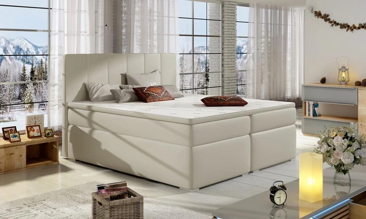 BOLERO 140x200 boxspring posteľ s úložným priestorom