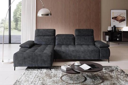 DIEGO MINI rohová sedacia súprava s nastaviteľnou hĺbkou sedenia